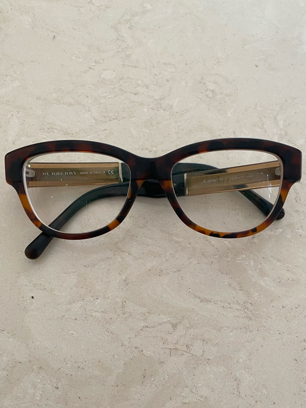 Burberry Women's Tortoiseshell Cat-Eye Eyeglasses